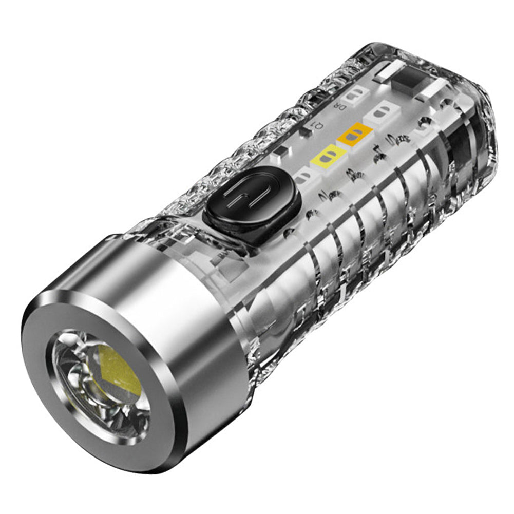 Belro rechargeable keychain flashlight with compact design, LED light, and portable metal keyring for everyday use.