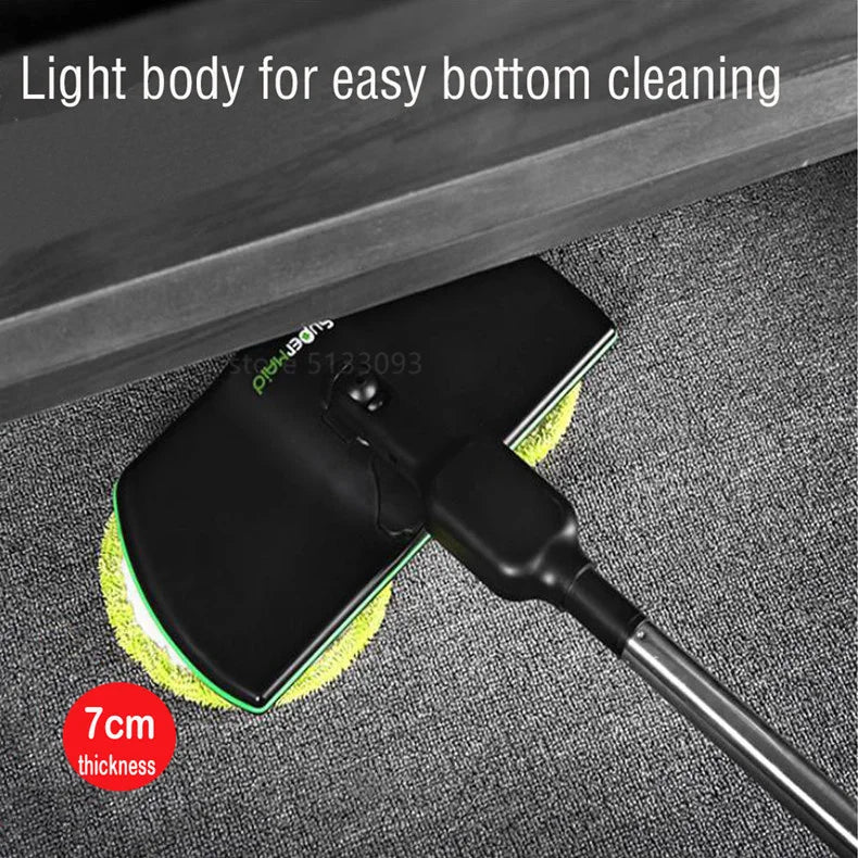 Belro cordless electric spin mop cleaner for floors, featuring a compact design and easy maneuverability for home and outdoor use.