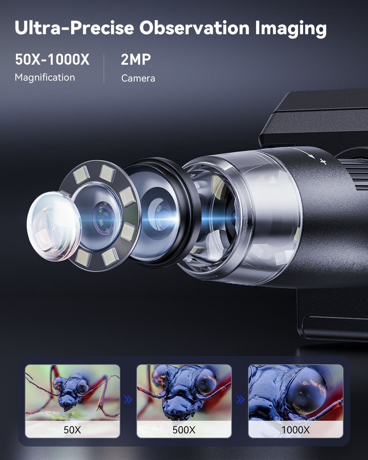 Belro 4.3-inch digital soldering microscope for electronics repair, featuring a compact design and high-resolution display.