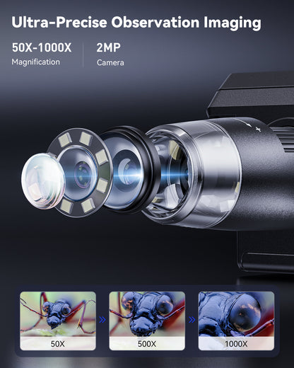 Belro 4.3-inch digital soldering microscope for electronics repair, featuring a compact design and high-resolution display.