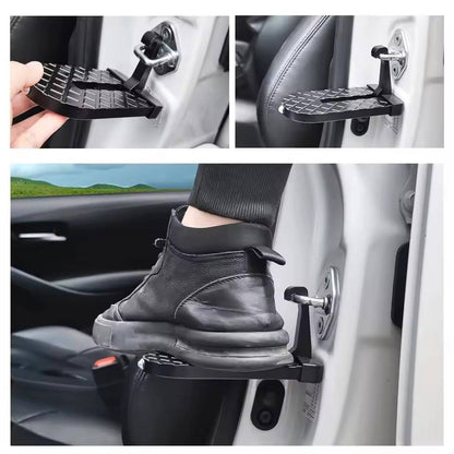 Belro universal car door step for easy access, shown attached to vehicle door, ideal for home and garden storage and organization.