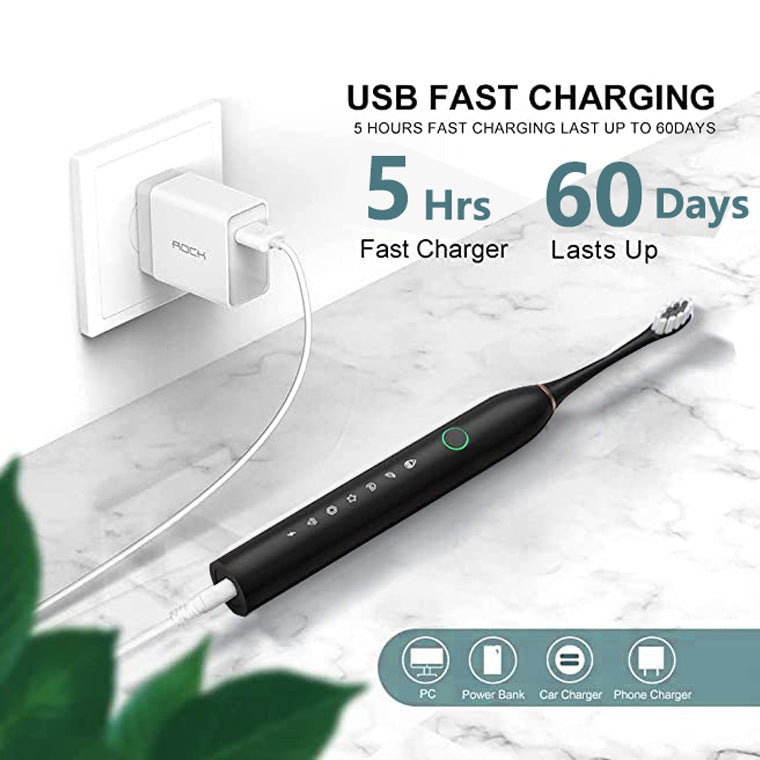 Belro rechargeable ultrasonic electric toothbrush with sleek design and ergonomic handle, suitable for effective oral cleaning.