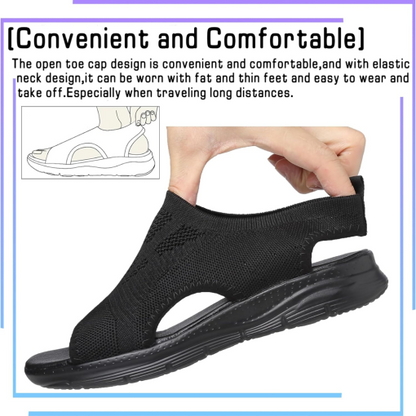 Black Belro women's sport sandals designed for comfort and pain relief, featuring supportive straps and cushioned soles.