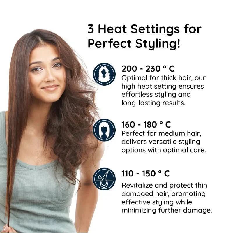 BowLift 2-in-1 rotating hair brush for smoothing and straightening, with auto-spin feature for effortless styling and hair detangling.