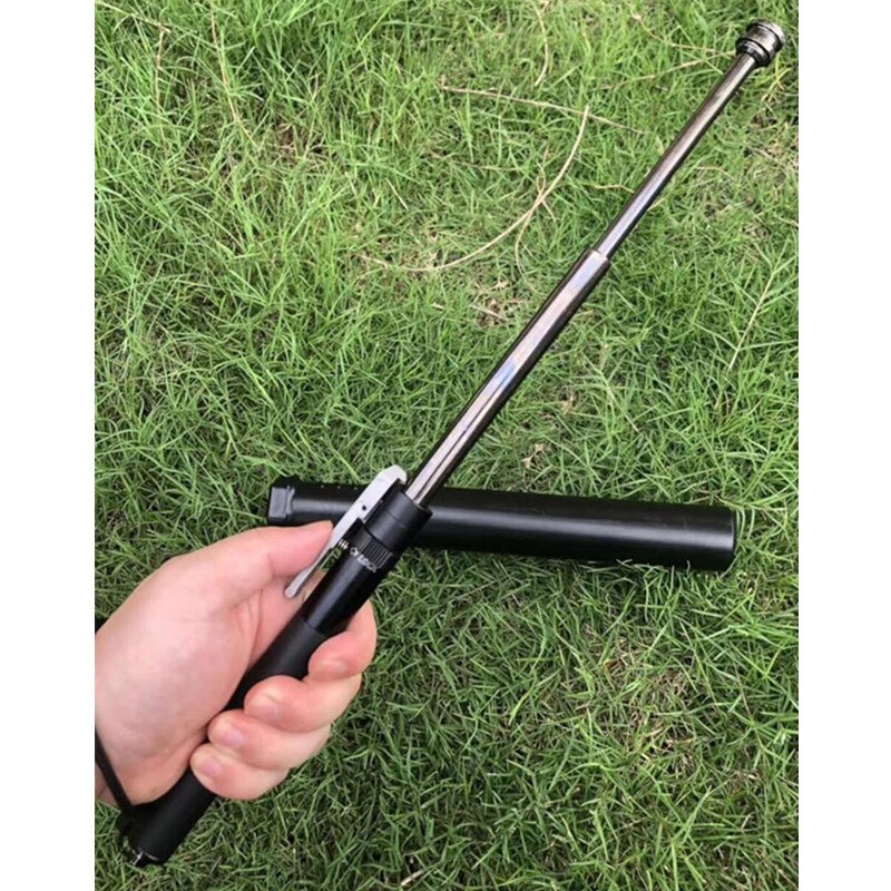 Extendable Steel Self-Defense Baton by BowLift, 24-inch retractable safety stick with textured grip for security and durability.