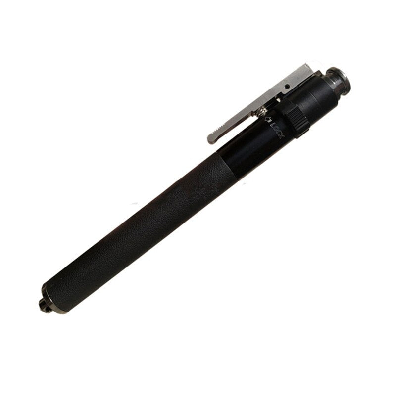 BowLift extendable steel self-defense baton, retractable street guard safety stick, 24 inches long, with a textured grip handle.