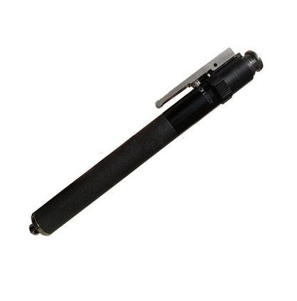 BowLift extendable steel self-defense baton, retractable street guard safety stick, 24 inches long, with a textured grip handle.