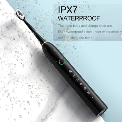 Belro rechargeable ultrasonic electric toothbrush with sleek design, showcasing bristle head and ergonomic handle for personal dental care.