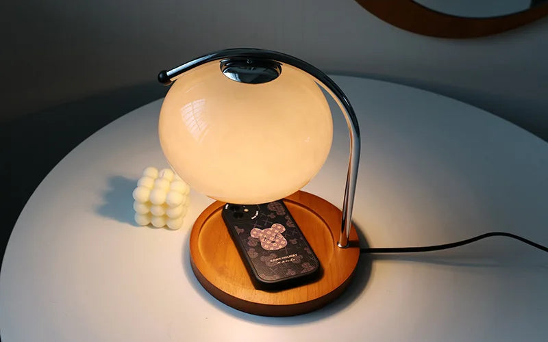 Belro Retro Glass Candle Warmer Lamp in a vintage-style glass design for safe, fragrant candle warming.