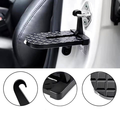 Belro universal fit car door step for easy access, shown attached to vehicle door, durable design for home and garden use.