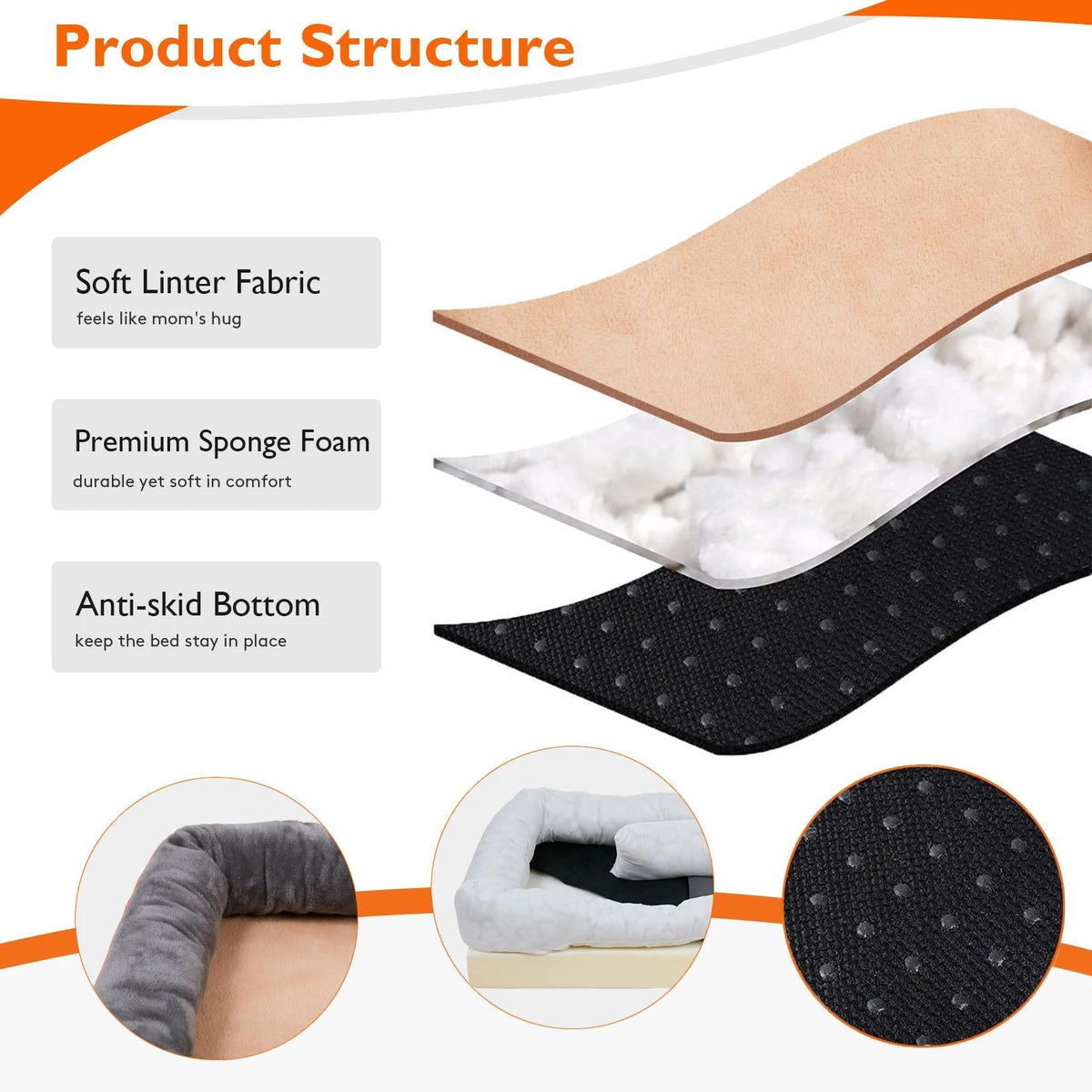 Belro orthopedic dog bed with plush cushioning and supportive design for comfortable pet resting.