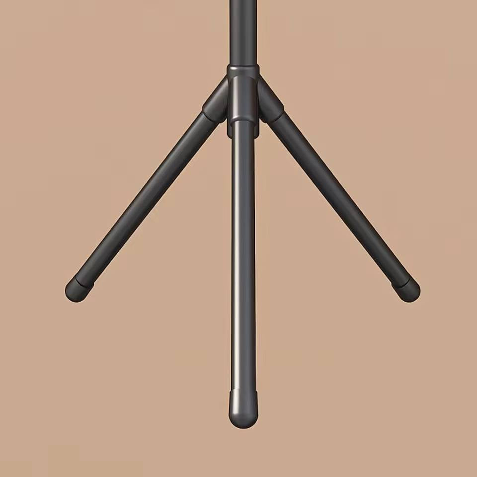 Belro floor-standing clothes rack for men, featuring a sturdy metal frame with hanging space and additional shelves for clothing organization.