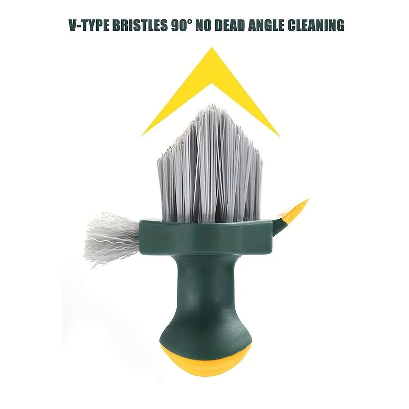 Mivoza grout cleaning brush set of 2 with 4-in-1 scrubbers for tiles and glass cleaning, featuring durable bristles for grout and gap cleaning.