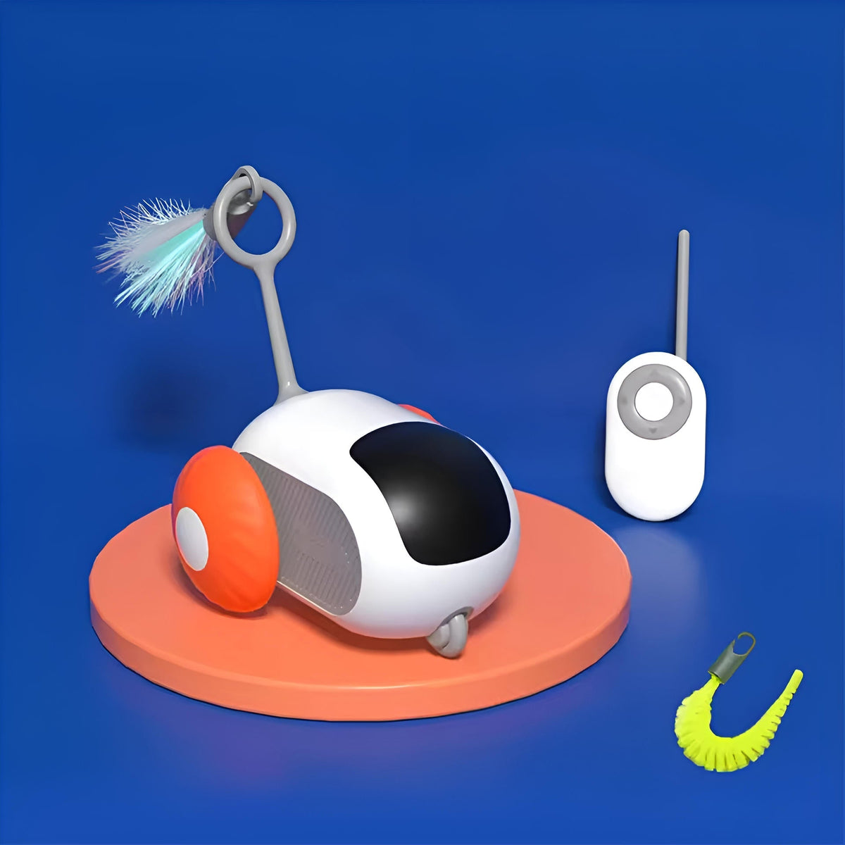 Belro remote control cat toy with colorful moving parts, designed for interactive play and entertainment for cats.