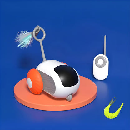 Belro remote control cat toy with colorful moving parts, designed for interactive play and entertainment for cats.