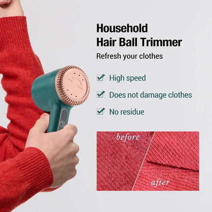 Belro portable electric lint remover for home and outdoor use, handheld device with rotating blades for fabric lint removal.