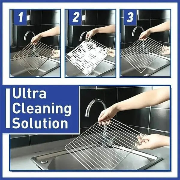 Mivoza foam kitchen cleaner spray for grease removal on countertops, featuring a no-rinse, food-safe formula in a spray bottle.