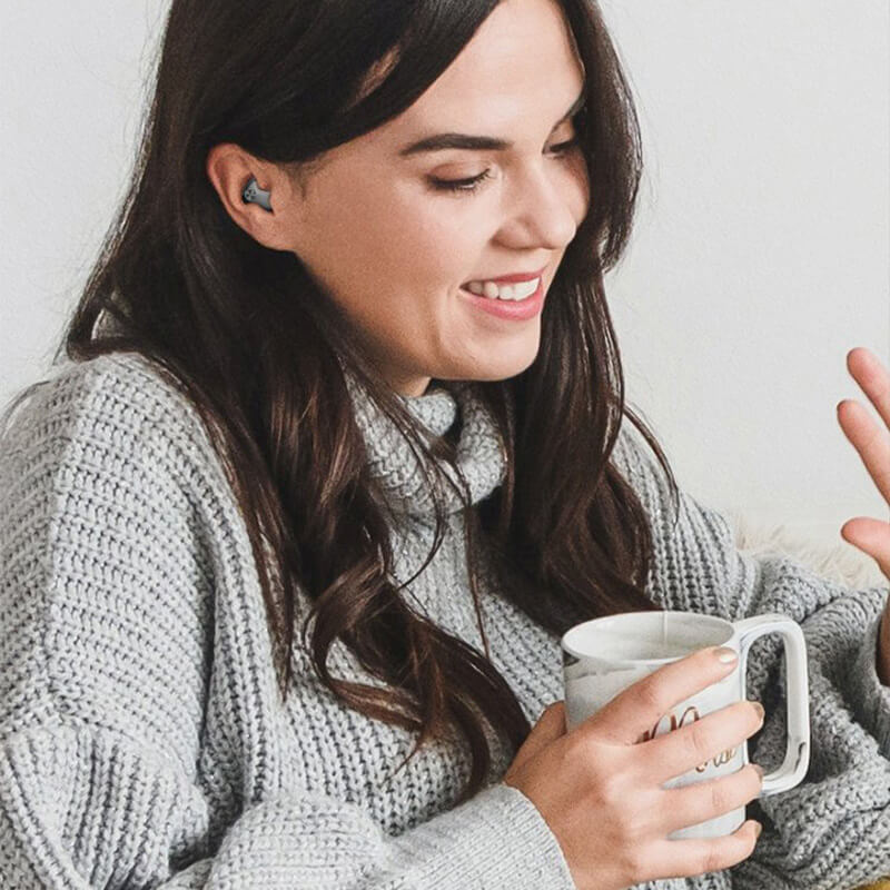 Mivoza Deutschland sleep in-ear headphones with noise cancelling, ultra-thin design, and 24-hour battery life for comfortable sleep.