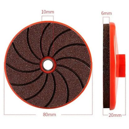 Mivoza angle grinder sanding disc for deburring, cleaning, and polishing metal surfaces, suitable for power tool accessory use.