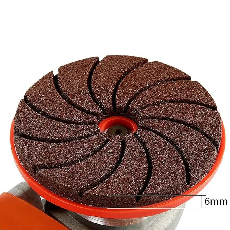 Mivoza angle grinder sanding disc for deburring, cleaning, and metal polishing, designed for power tool accessories.