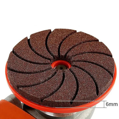 Mivoza angle grinder sanding disc for deburring, cleaning, and metal polishing, designed for power tool accessories.