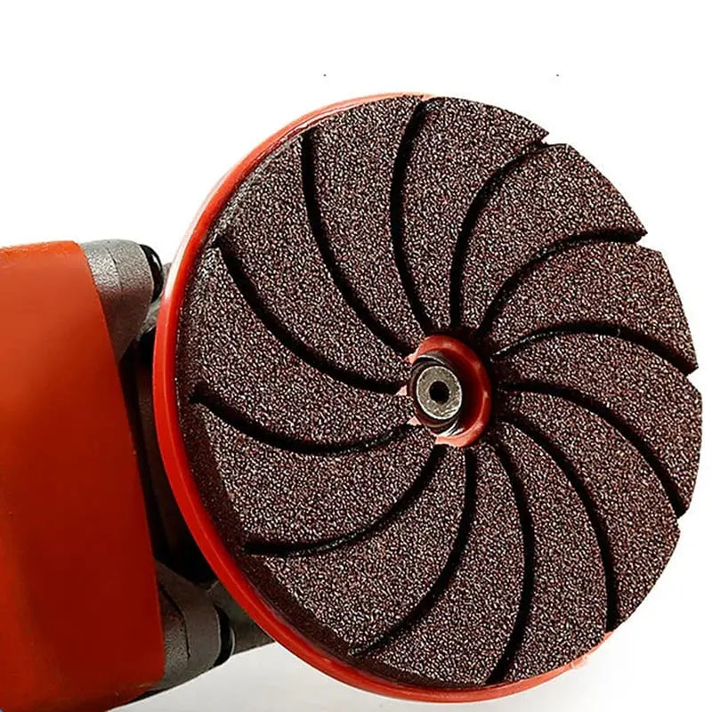 Mivoza angle grinder sanding disc for deburring, cleaning, and metal polishing, with multi-grit surface for versatile grinding tasks