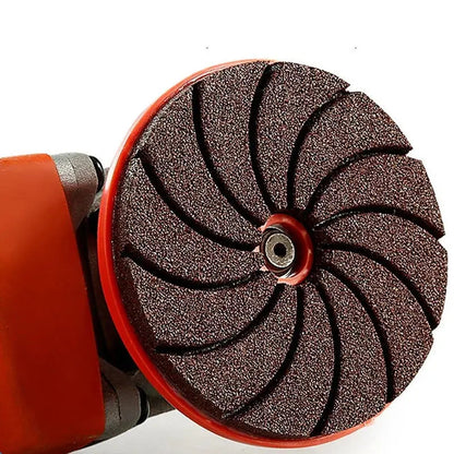 Mivoza angle grinder sanding disc for deburring, cleaning, and metal polishing, with multi-grit surface for versatile grinding tasks