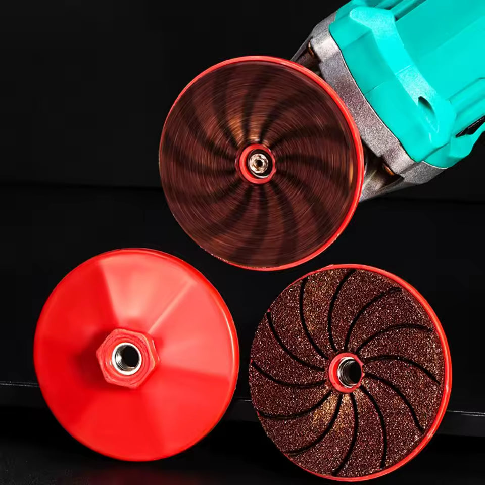 Mivoza angle grinder sanding disc for deburring, cleaning, and metal polishing, suitable for power tool sanding and finishing tasks.