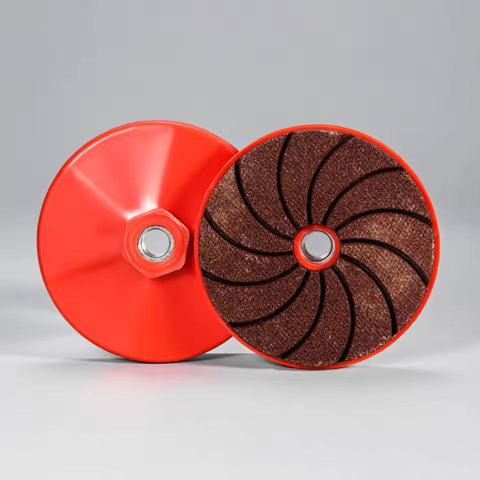 Mivoza angle grinder sanding disc for deburring, cleaning, and metal polishing, with multi-grit surface for versatile power tool use.
