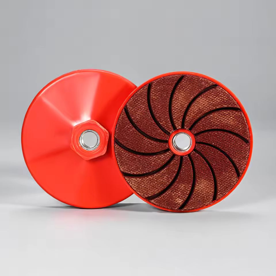 Mivoza angle grinder sanding disc for deburring, cleaning, and polishing metal, suitable for power tool sanding and surface finishing.
