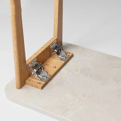 Mivoza heavy-duty auto-lock folding bracket with 90° angle, self-locking design, rated for 225kg, for furniture and table support.