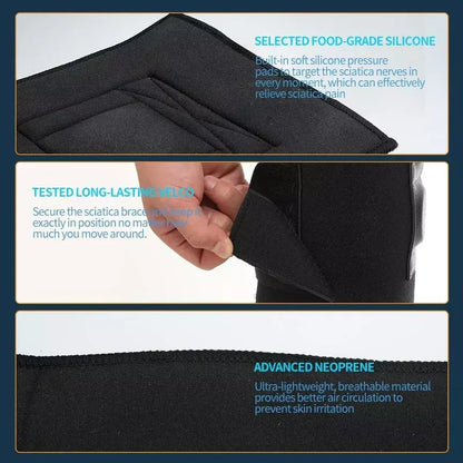 Belro sciatic nerve brace for sciatica pain relief, adjustable suspenders designed to support and ease nerve pain.