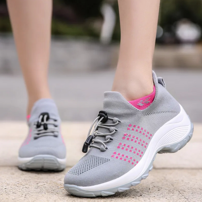 Sandsberg20250621 BowLift orthopedic shoes with wide width and arch support for plantar fasciitis relief, showing sturdy design and comfort features.