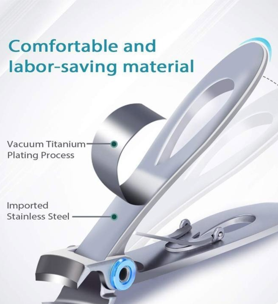 Belro nail clippers for thick nails, health and beauty nail tool with sturdy, sharp cutting edges for easy nail trimming.