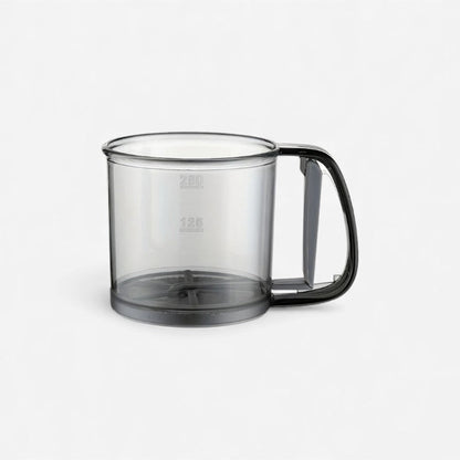 Mivoza flour sifter with squeeze handle, 250ml baking sieve for easy flour and powder sifting in kitchen baking tools.