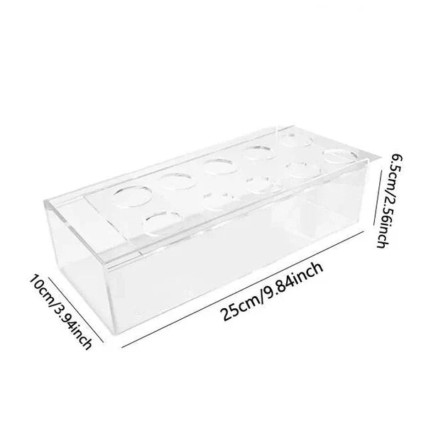 Clear acrylic flower vase by Belro, sleek and modern home decor vase ideal for displaying fresh or artificial flowers.