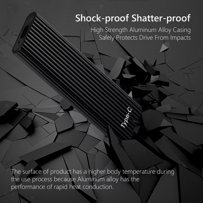 BowLift Ultra-Fast Portable SSD with USB 3.1, compact solid state drive shown in black with sleek design.