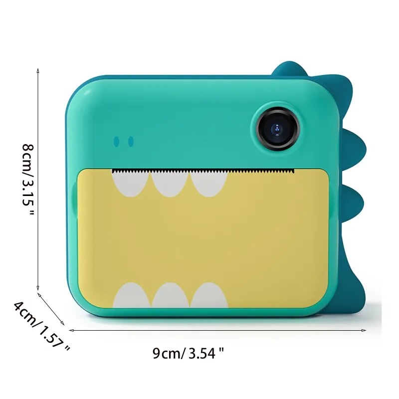 Kids’ Instant Print HD Camera by Belro, compact electronic camera for children with instant photo printing feature.