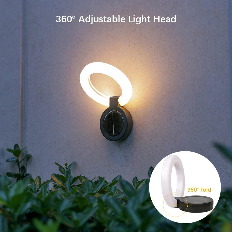 Mivoza solar garden spike light with 360° adjustable head and weatherproof IP65 design, ideal for outdoor ground lighting.