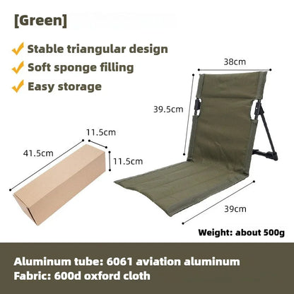 Mivoza Deutschland ultralight camping folding chair with padded seat, portable outdoor camping chair, ideal for outdoor adventures