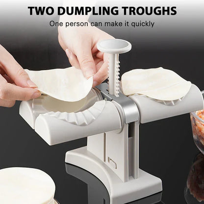 Belro double head automatic dumpling maker mold for easy, efficient dumpling shaping in the kitchen.