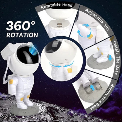 Belro Astronaut Star Galaxy Projector for cats displaying a cosmic light display in a pet-friendly setting