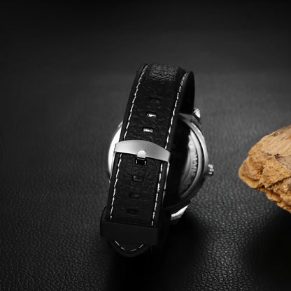 Belro USB rechargeable cigarette lighter watch with built-in lighter and digital display, compact and functional tool in black.