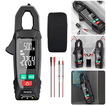 Belro AC/DC clamp electric meter for electronics testing, showing digital display and clamp jaws on a white background.