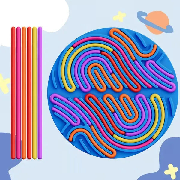 Mivoza sensory activity board made of silicone, designed for tactile play, relaxation, and anxiety relief in stress and fidget toys.