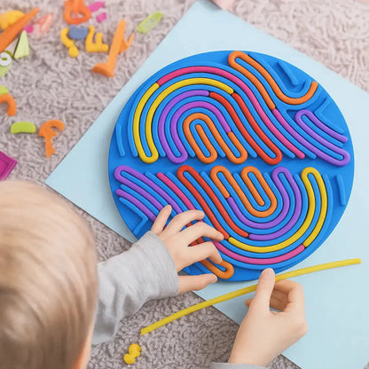 Mivoza sensory activity board made of silicone, designed for tactile play, relaxation, and reducing anxiety.