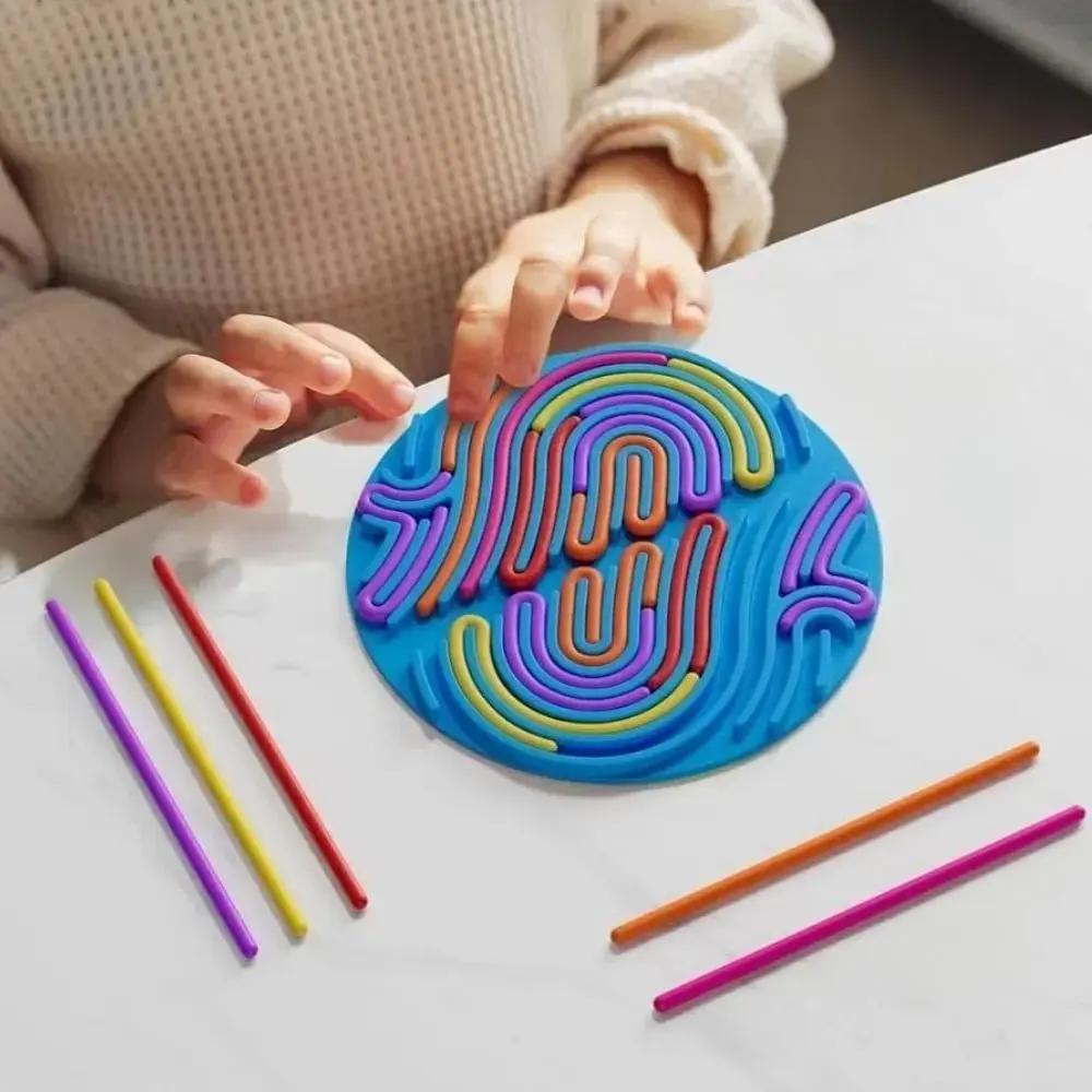 Mivoza sensory activity board for stress relief and tactile play, featuring silicone fidget toys to promote relaxation and reduce anxiety.