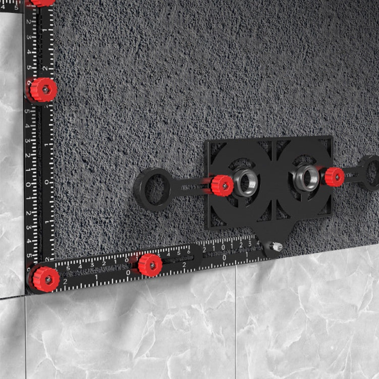 Belro adjustable aluminum alloy tile work folding ruler with measurement markings, ideal for precise measuring in tools and hardware applications.