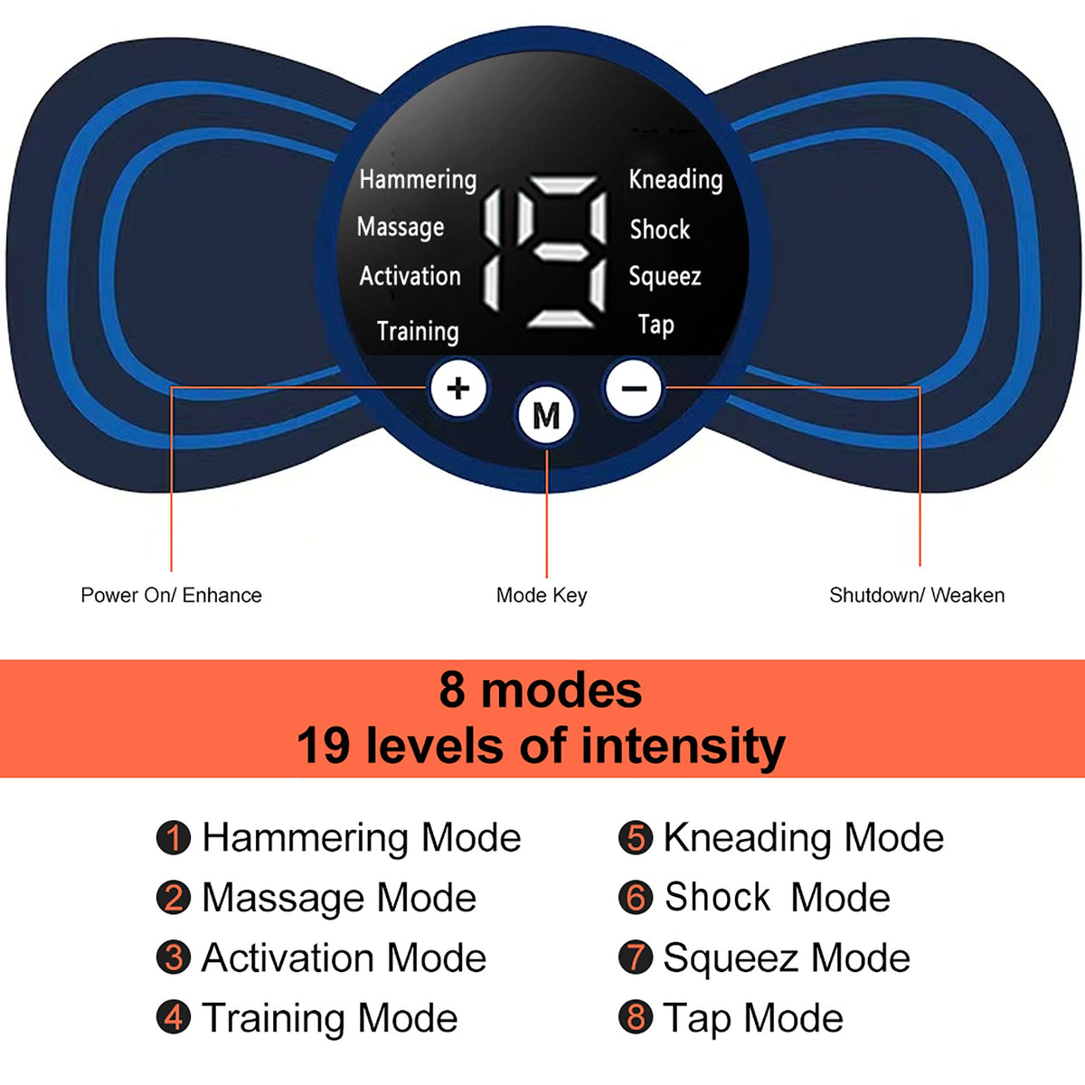 Belro electric EMS neck massager with adjustable straps, showing its ergonomic design and control panel for personal relaxation.