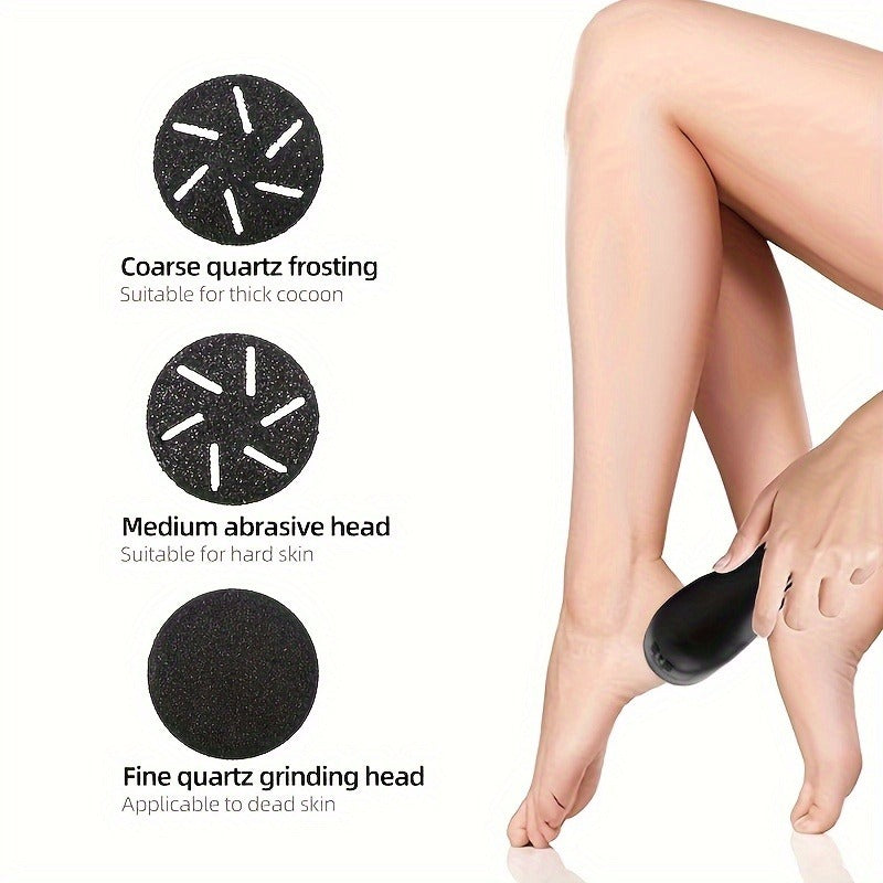 Belro electric foot file for removing calluses and rough skin, featuring a sleek handheld design for smooth, soft feet.